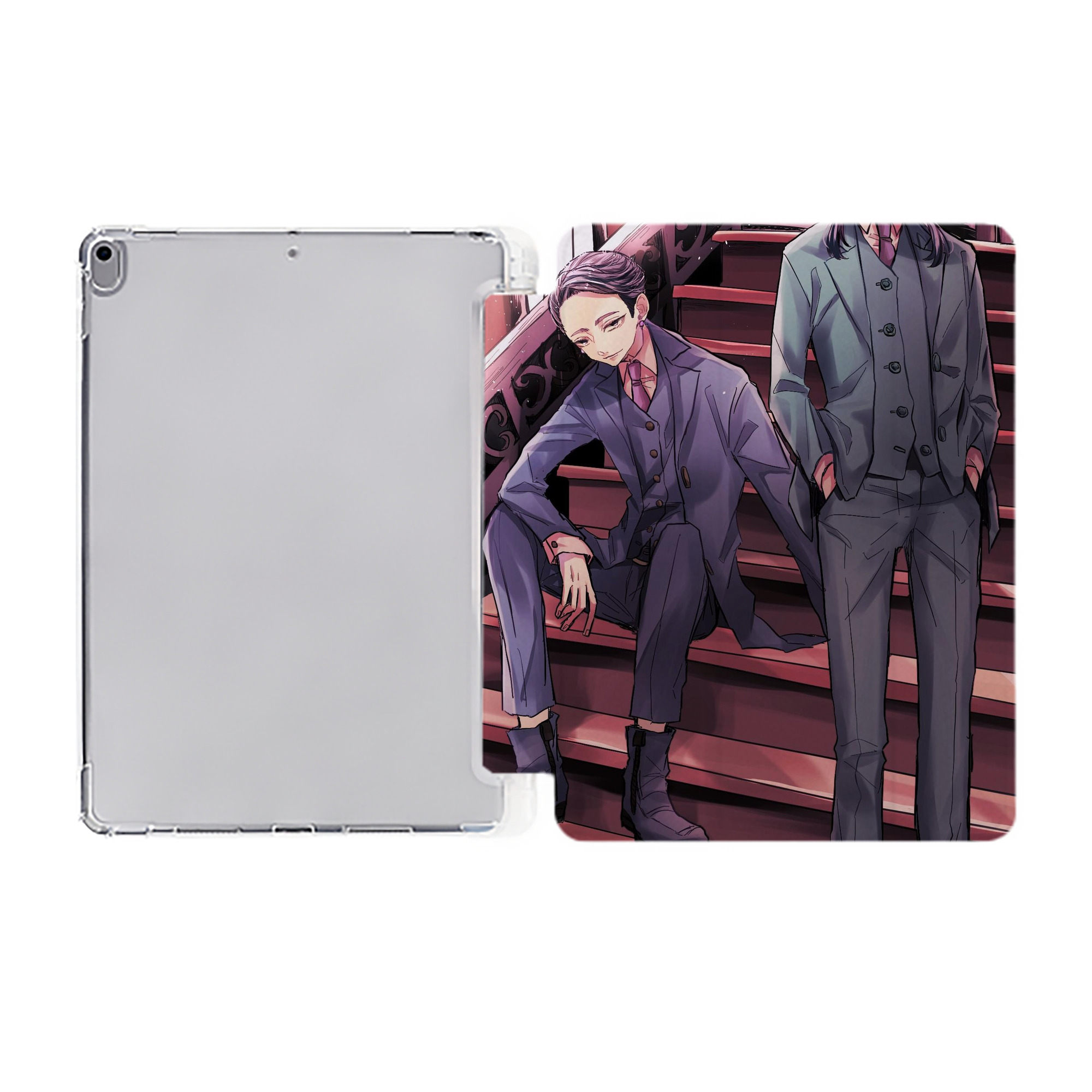 （画像用） 東京リベンジャーズ Tokyo Revengers IPad ケース ペン収納付き 三つ折りスタンド PUレザー×シリコン 対応機種9.5/10.5/10.9インチ